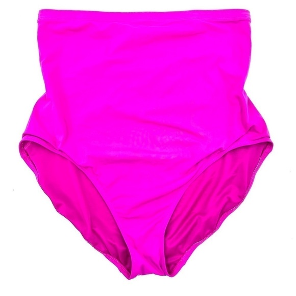 Spanx Core High Rise Bottoms Sz 18 Brief Swim Bottom Shapewear Pink Neon - Picture 8 of 8